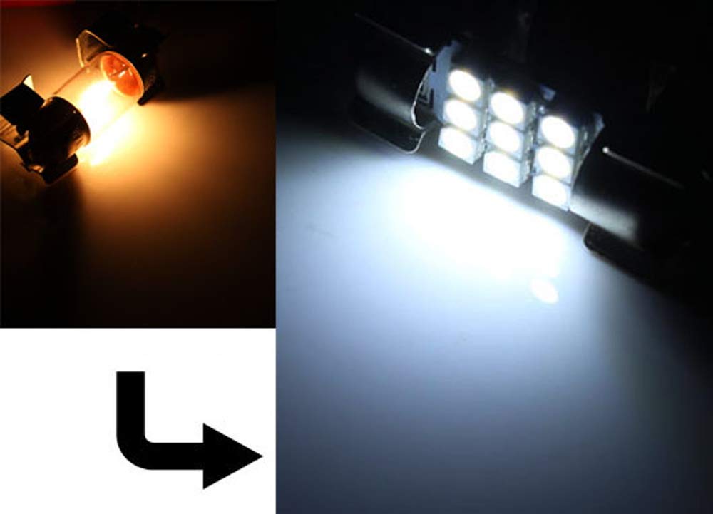 Ijdmtoy Premium Smd Led Lights Interior Package Combo Compatible With Volkswagen: 2011-2018 Jetta Sedan, Xenon White